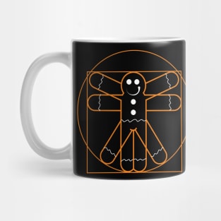 Gingerbread Man Da Vinci (orang print) Mug